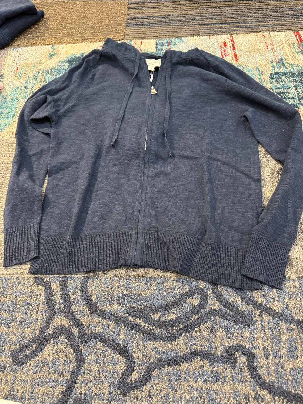 Metric Knits Navy Zip-Up Hoodie 12520